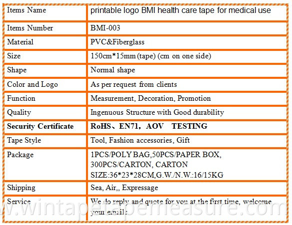 Spanish Multi-function Medical Calculator body bmi tape measure with fat percentage scale